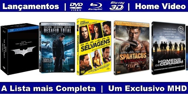 Lançamentos – DVD, Blu-ray e BD 3D Lançamentos DVD BD BD 3D jan13
