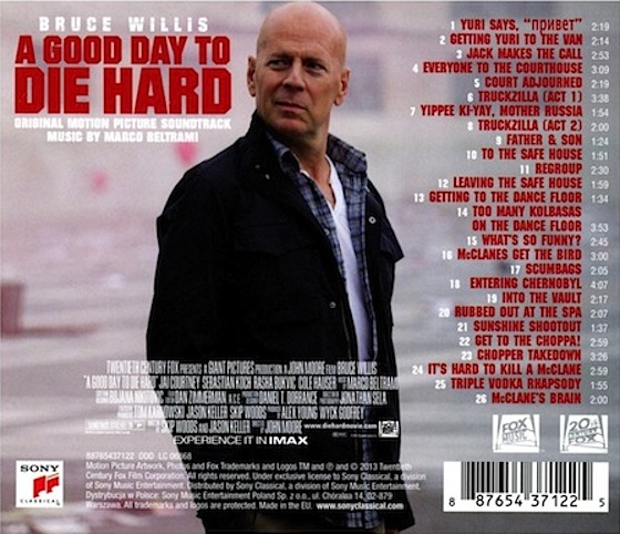 Die Hard Nunca é Bom Dia Para Morrer - bso