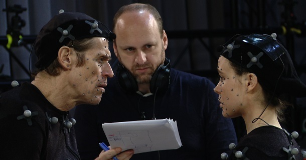 Willem Dafoe, David Cage e Ellen Page
