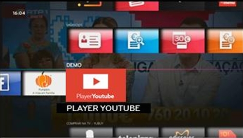menu player youtube