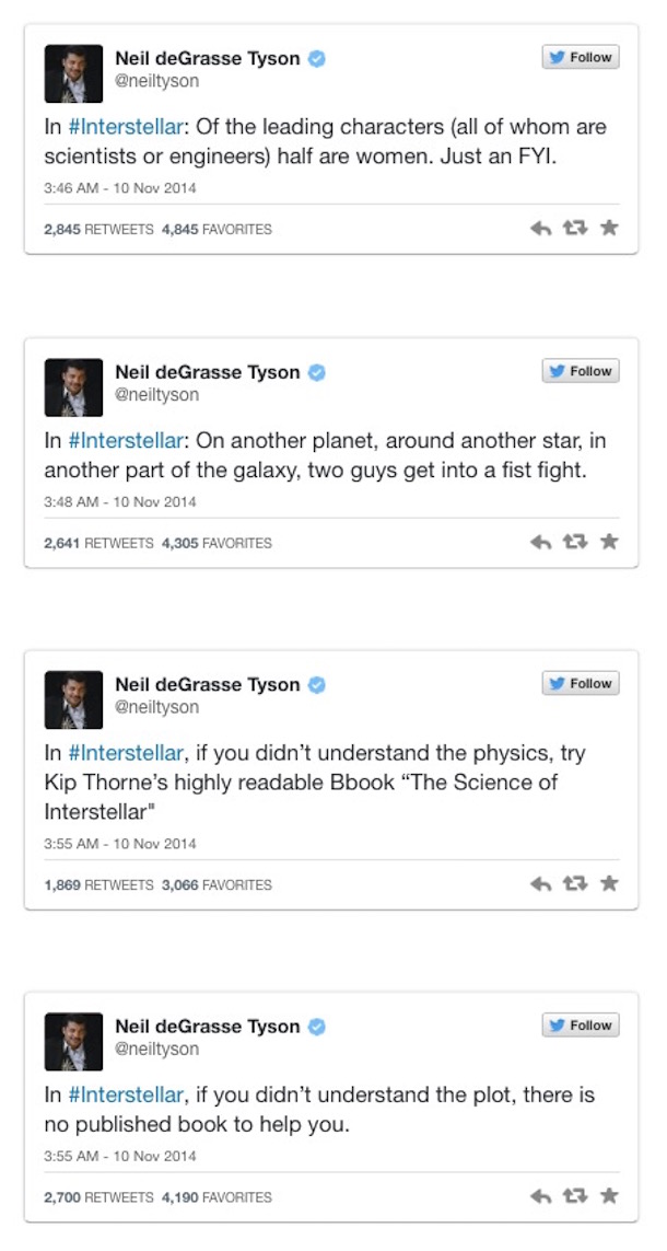 Neil deGrasse Tyson Interstellar