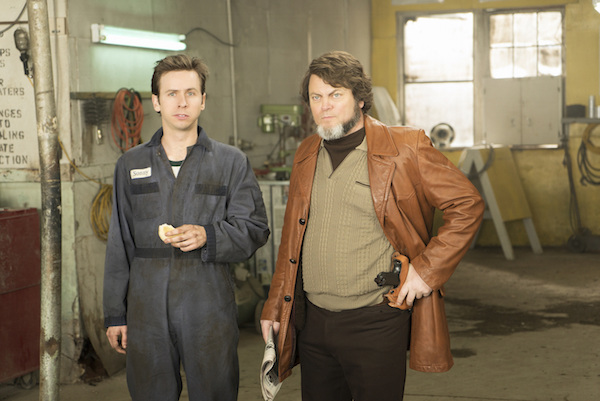 FARGO -- “Fear and Trembling” -- Episode 204 (Airs November 2, 10:00 pm e/p) Pictured: (l-r) Daniel Beirne as Sonny Greer, Nick Offerman as Karl Weathers. CR: Chris Large/FX