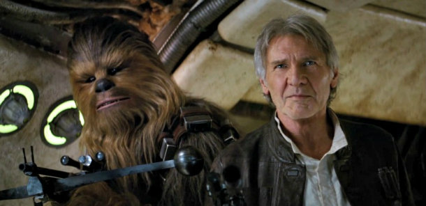 Han Solo e Chewbacca Star Wars Episode VII
