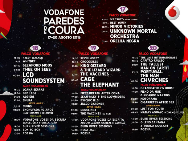 Vodafone Paredes de Coura concertos a não perder