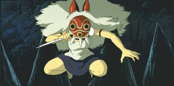 top personagens femininas anime san princesa mononoke princess