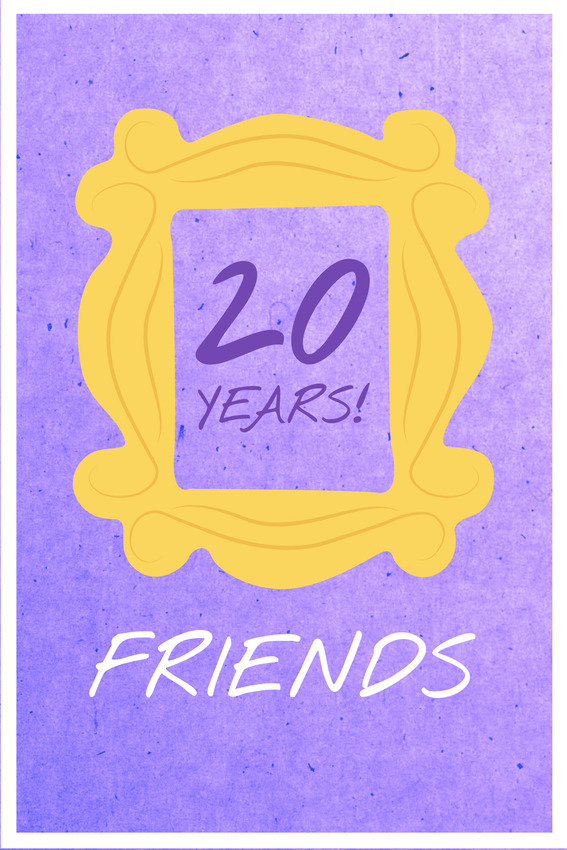 Friends friends cartazes minimalistas