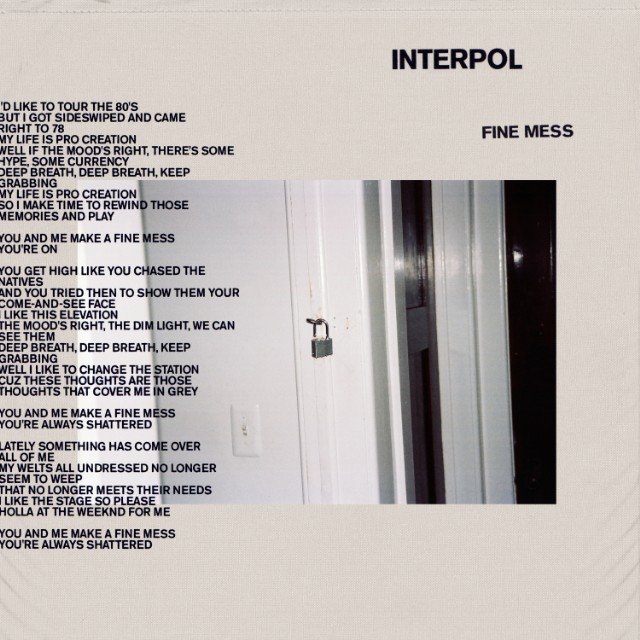 Interpol - Fine Mess