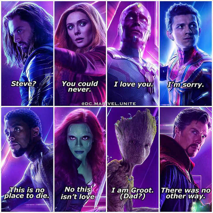 marvel infinity words