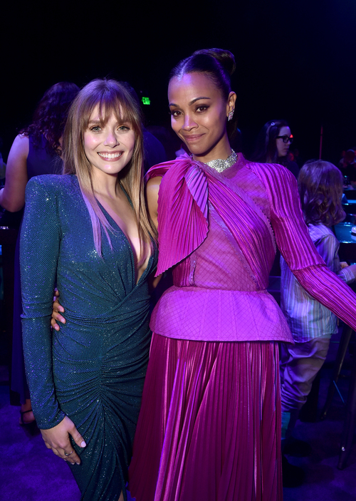 Elizabeth Olsen e Zoe Saldana