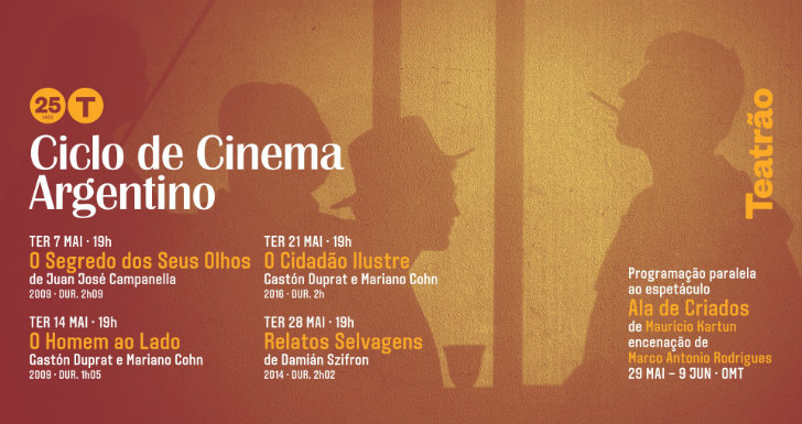 agenda cultural maio Ciclo de Cinema Argentino