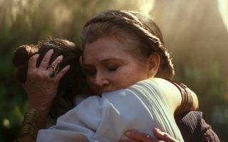 Carrie Fisher em "Star Wars: A Ascensão de Skywalker"