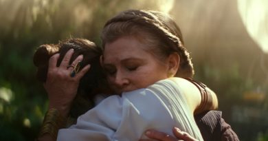 Carrie Fisher em "Star Wars: A Ascensão de Skywalker"