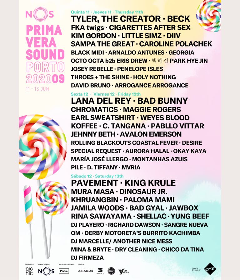 Cartaz do Nos Primavera Sound 2020