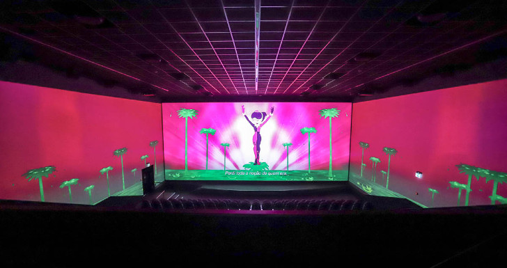 Abre em Portugal primeira sala de cinema ScreenX (ecrã 270º), NOS  NorteShopping