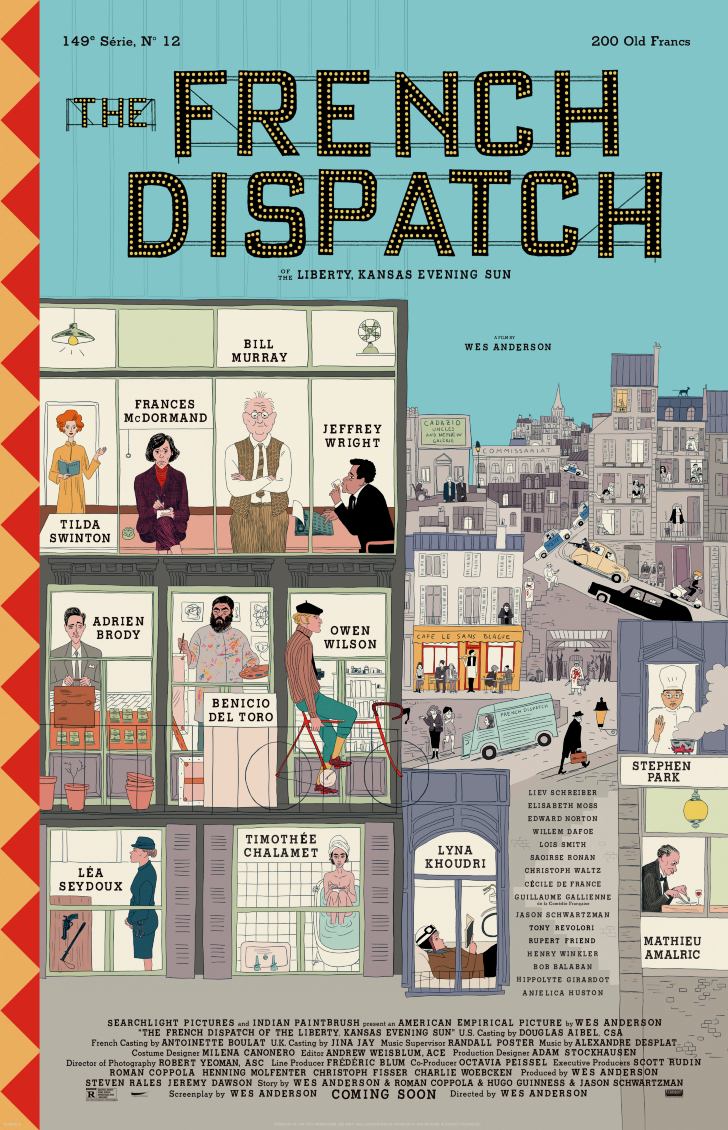 the french dispatch melhores posters