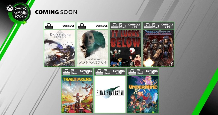 Xbox Game Pass Agosto 2020