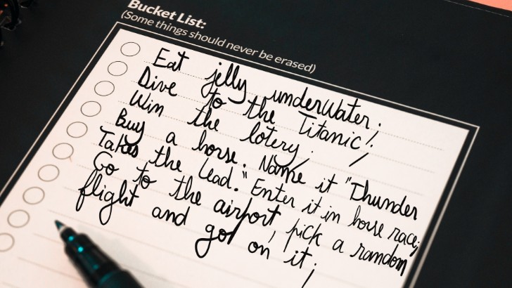 infinitebook bucket list