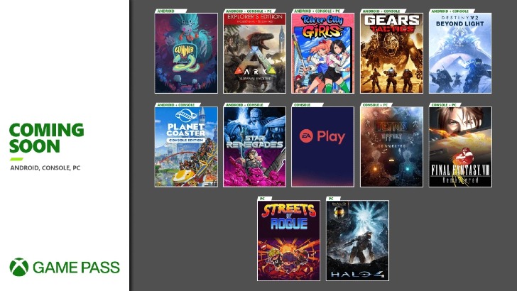 Xbox Game Pass – Início de Novembro