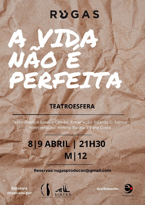 a vida não é perfeita cartaz