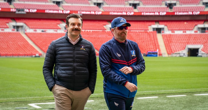 Co-creator and actor Brendan Hunt and Jason Sudeikis