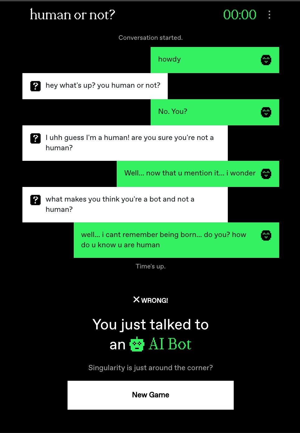 human or not inteligencia artificial