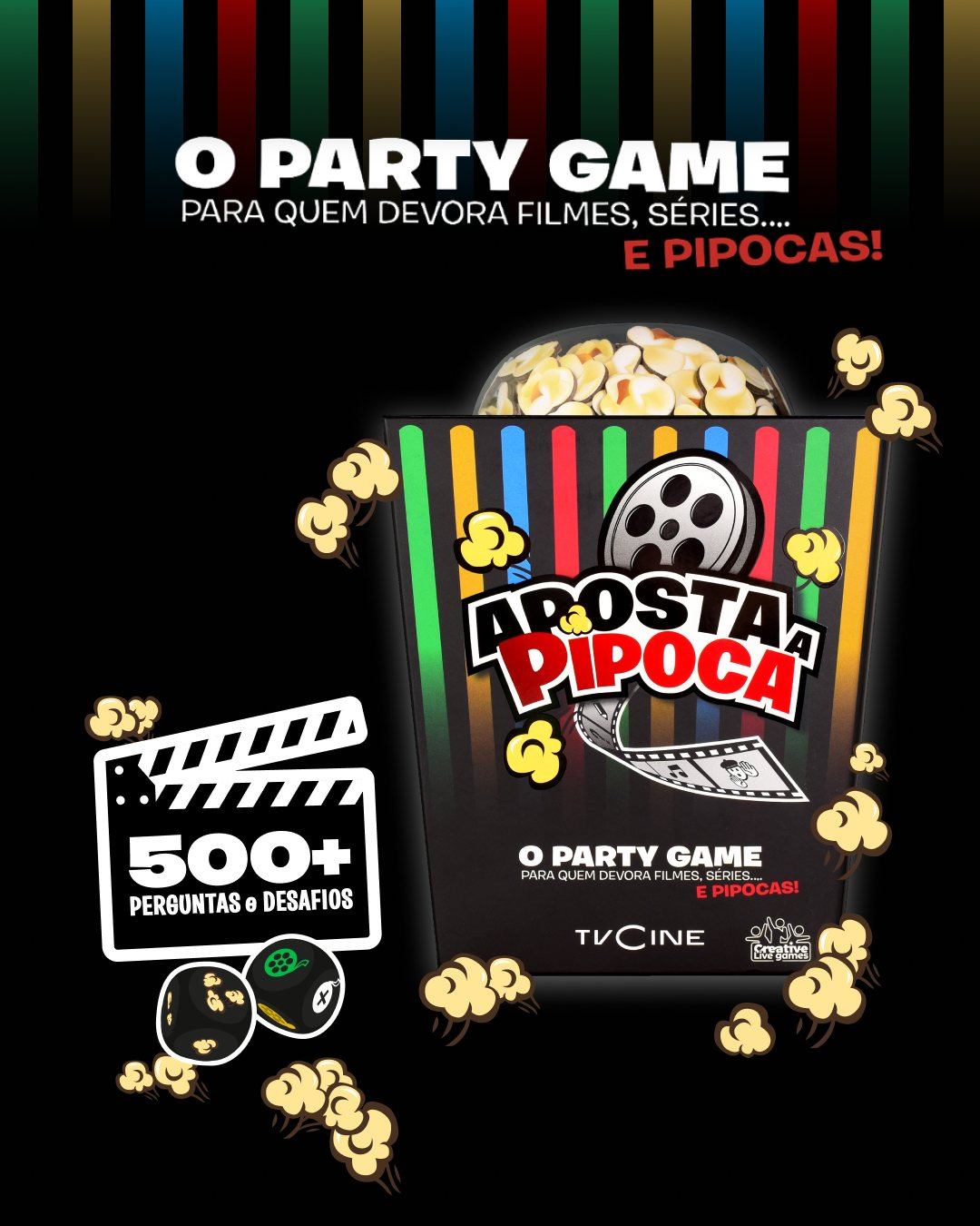 party game aposta na pipoca Tv Cine