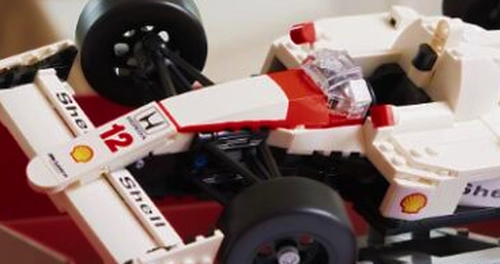LEGO Ayrton Senna McLaren Formula 1 minifigura carro set conjunto