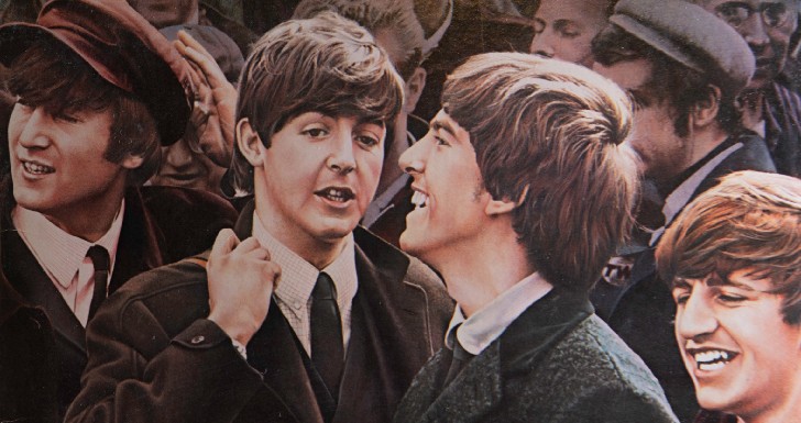 Beatles com paul mccartney, george harrison, ringo starr e john lennon