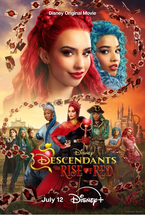 descendants the rise of red poster oficial disney+