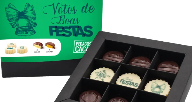 natal chocolate pedaços de cacau