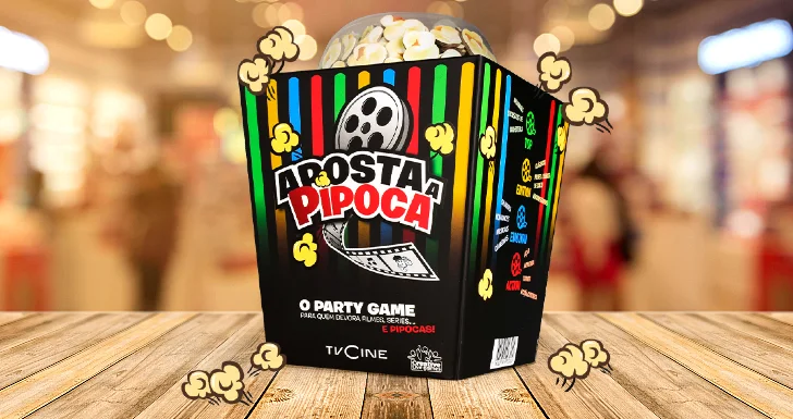 Jogo TVCine Aposta a Pipoca numa mesa