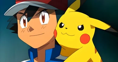 Ash e Pikachu em Pokémon Company