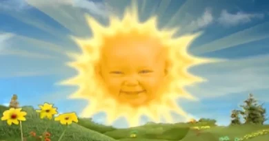 Jess Smith como o Sol dos Teletubbies