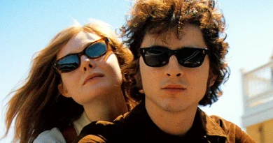 Timothée Chalamet e Elle Fanning em A Complete Unknown