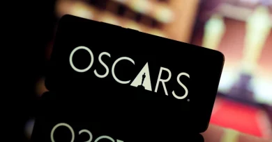 logo dos óscares num telemóvel