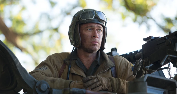 Brad Pitt em Fury