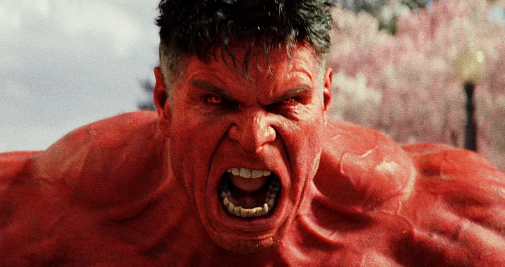 Red Hulk/President Thaddeus Ross (Harrison Ford) em Capitão América - Admirável Mundo Novo