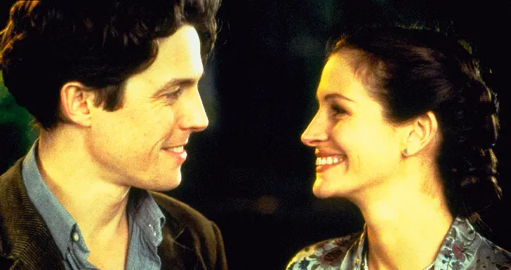 Julia Roberts e Hugh Grant em Notting Hill