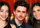 Óscar com Demi Moore Timothée Chalamet Mikey Madison