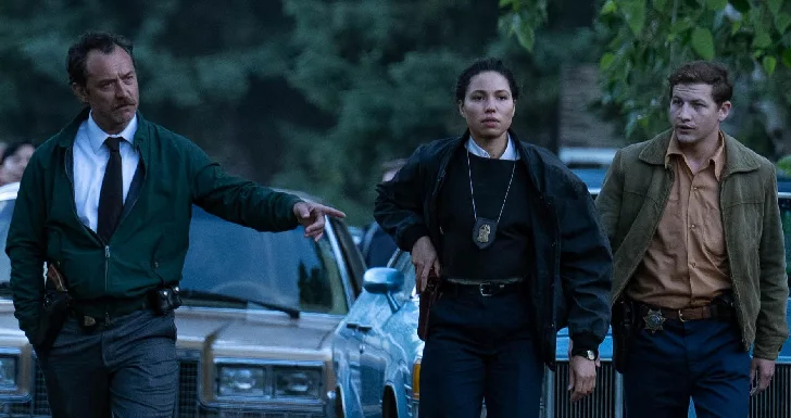 Jude Law, Jurnee Smollett e Tye Sheridan em The Order (2024) Streaming na Prime Video