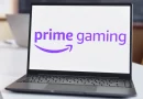 Laptop com logo da Prime Gaming da Amazon
