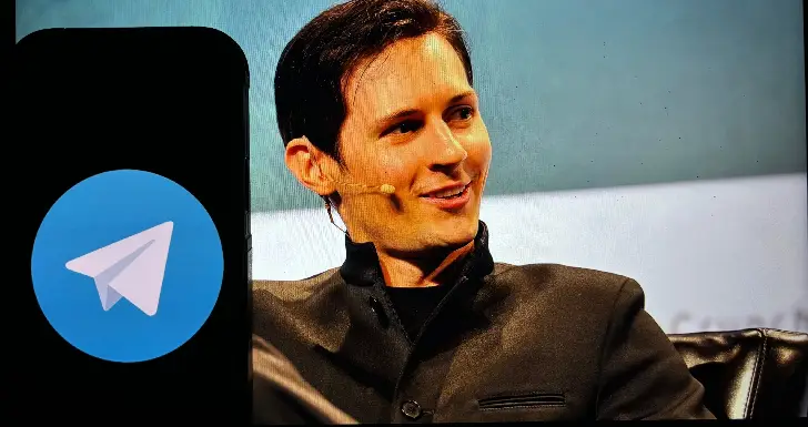 Pavel Durov e logo do telegram