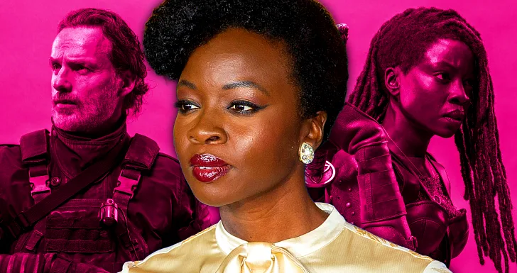 Danai Gurira e Andrew Lincoln em The Walking Dead The Ones Who Live do AMC