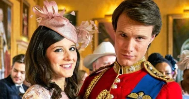 Hugh Skinner e Louise Ford em The Windsors, na netflix