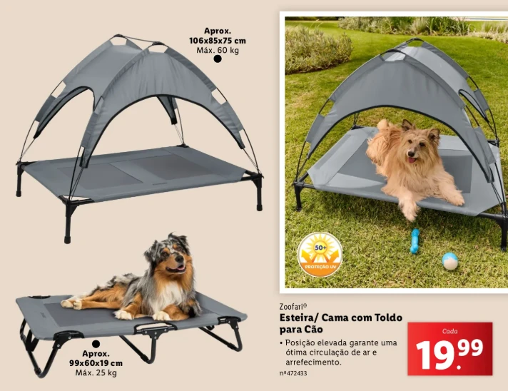 cama elevada para pet do lidl