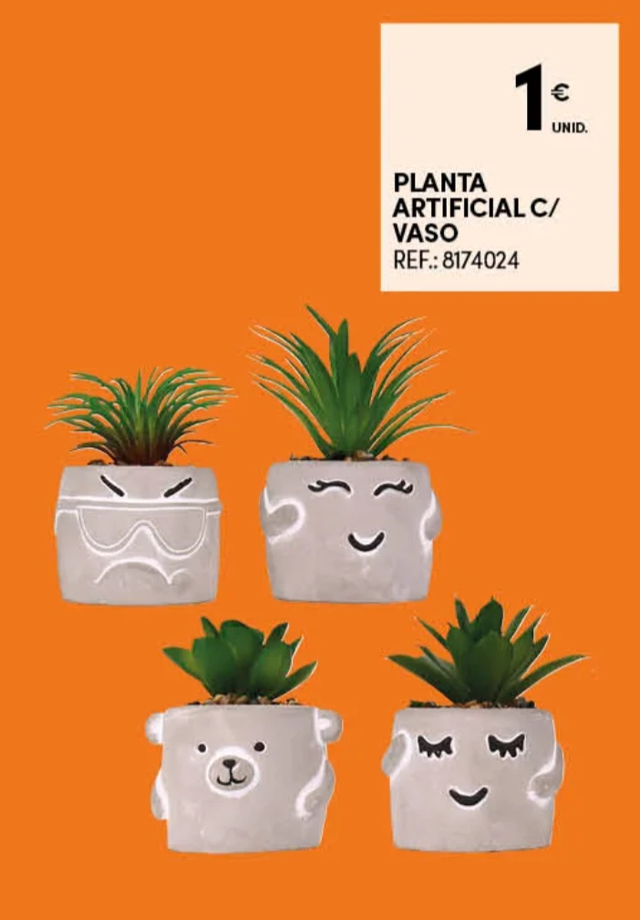 vaso planta artificial 