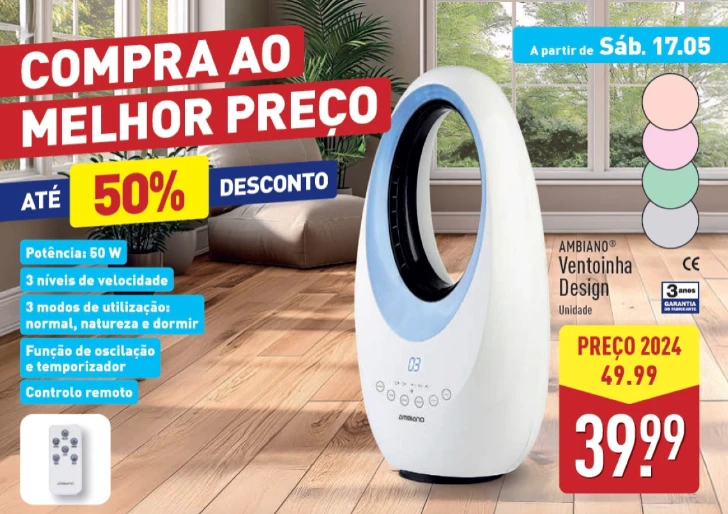 ventoinha design Ambiano aldi