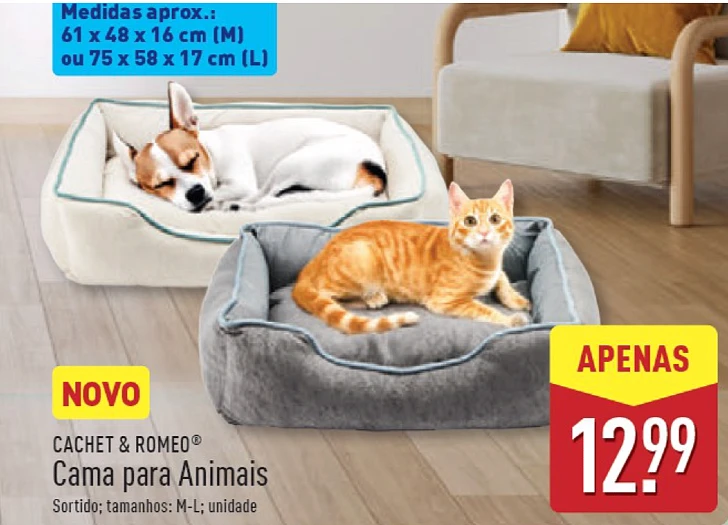 cama pets animais aldi