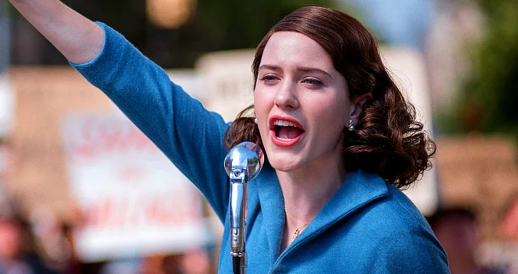 Rachel Brosnahan em The Marvelous Mrs. Maisel