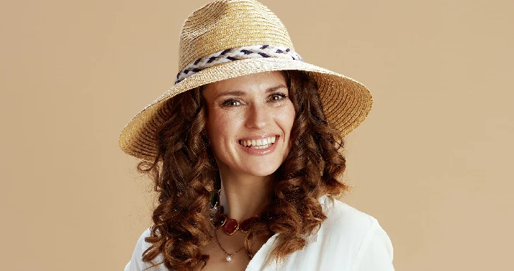 Mulher no verão.